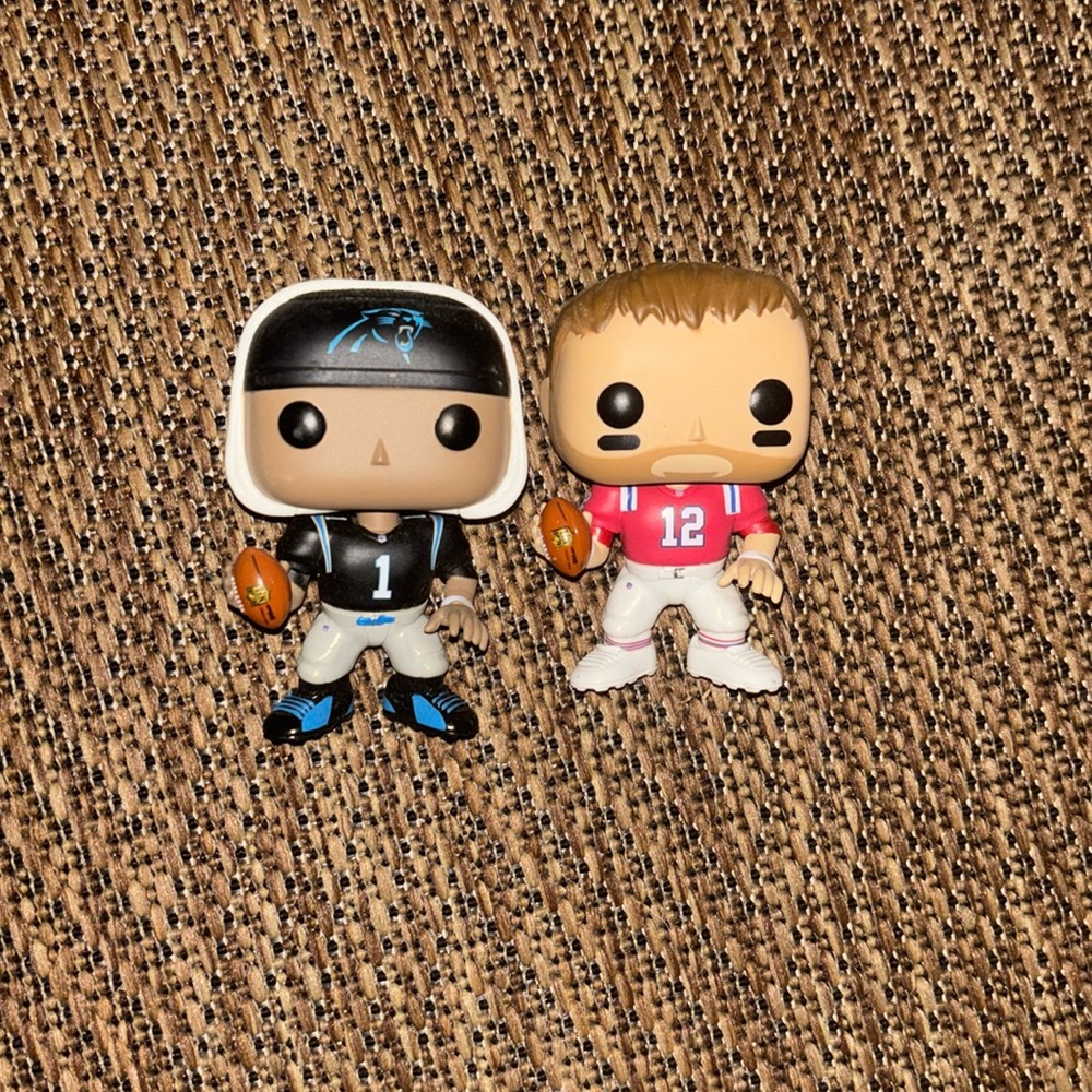 2015 FUNKO POPS Tom Brady & Cam Newton (RARE) Bundle Pack
